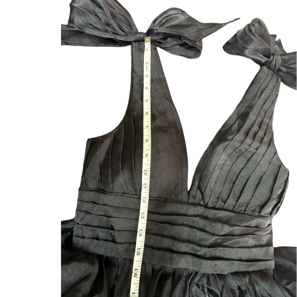 Ceremony Gown – Gothic Ruffle Dress with Slit & Bows” NWOT-Small - Picture 14 of 17